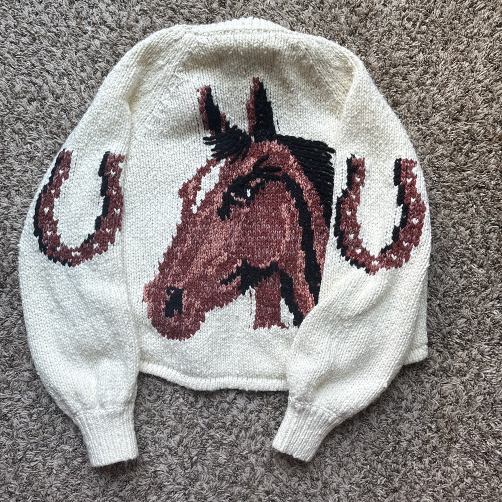 Anthropologie Horse Sweater